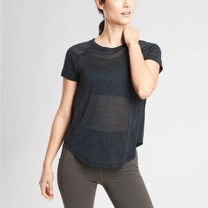 Athleta Vapor Tee Black Women’s Size 1X